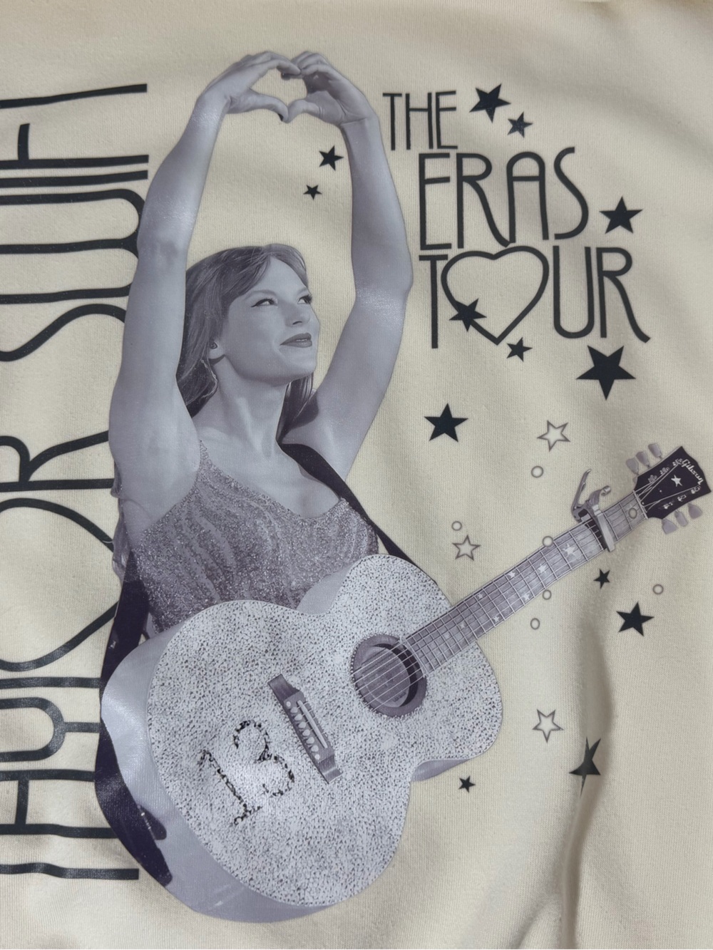 Taylor Swift Kids 'The Eras Tour' Cream Graphic hoodie